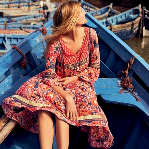 Anthropologie Dresses & Skirts - NWT ANTHROPOLOGIE RD & Koko Trimmed Peasant Dress